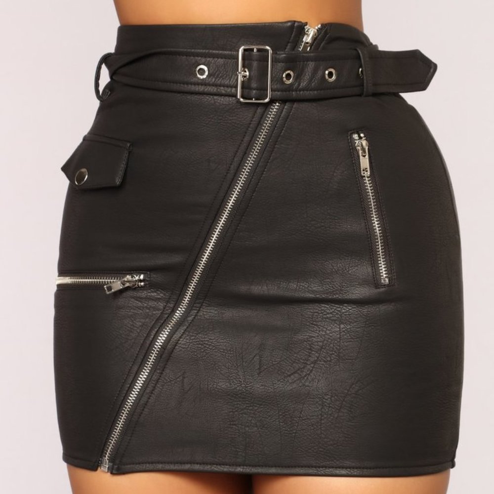 Leather Mini Skirt